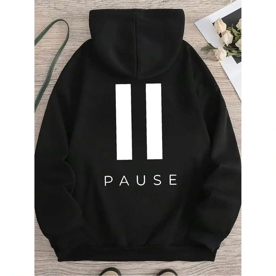 Women's & Men's Printed Hoodies, Hoodie For Women, Halloween Costume For Men AYLIVA Women's Oversized Hooded Sweatshirt With AYLIVA Lettering & Floral Print - Casual Pullover, All-Season Comfort, Casual Outerwear For Everyday & Formal, Sweater Hoodie, Comfortable Clothing,  Design, Soft Fabric, Stylish Hoodie Breathable & Machine Washable For Men & Women, Sizes S-XXXL - Black 5 - View 1