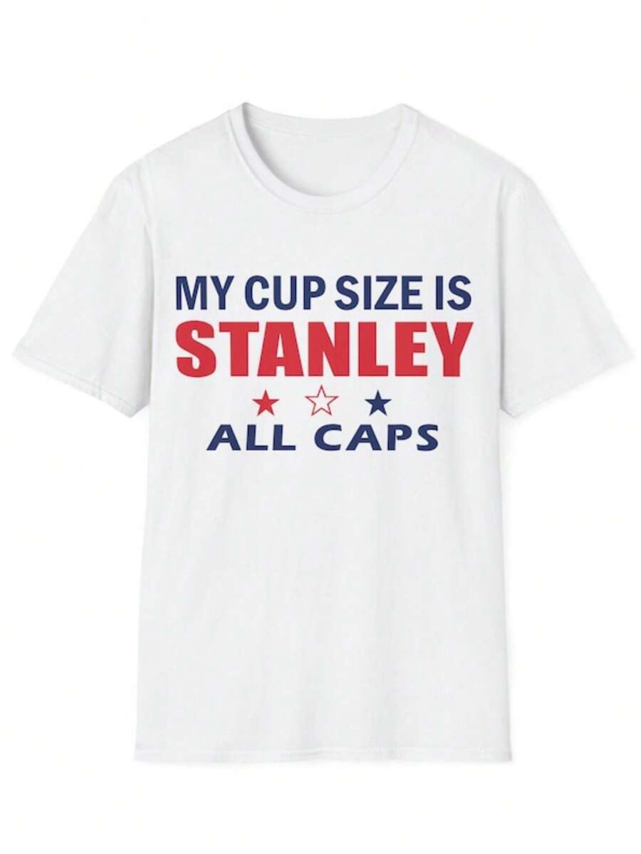My Cup Size Is All Caps Shirt - trắng - Xem 1