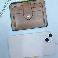 1个/2个装女士卡包/男士卡包，拉链零钱包，迷你时尚多功能信用卡包，带安全拉链和多个卡槽，柔软PU皮革，便携、防水、耐用，大容量多功能名片夹，带多个卡槽，信用卡、借记卡和银行卡收纳包，女士礼物、男士礼物、圣诞礼物。