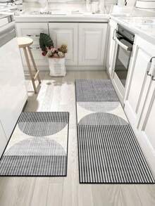 [HOT!!!] 1 buah Keset Dapur Silikon, Pola Garis Abu-abu Kelas Atas, Keset Dapur Anti-Lelah Empuk, Keset dan Karpet Dapur Penyerap, Keset Karet Lembut Silikon Minimalis, Cocok untuk Dapur, Kamar Mandi, Lorong, Ruang Cuci dan Lainnya - MultiWarna - View 11