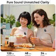 Influencer's Choice! 2.4G Wireless Lapel Mic, Ultra-Compact & Invisible, Auto Noise Cancel, Clear Sound Zero Delay, Perfect For Live, Podcast, Lecture. - 2 mics for TypeC - 查看 5