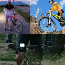 Reflectores de Bicicletas, 6 Reflectores de Plástico para Bicicleta Trasera Luces para Neumáticos de Bicicleta Reflector de Advertencia de  para Bicicletas Reflectores de - 1 - Ver 7