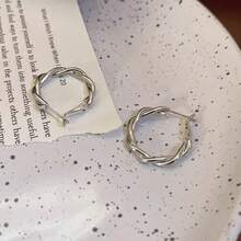 几何耳环，优雅精致的成熟女性耳环，简约奢华设计，日常佩戴 - 多色 - 查看 9