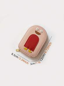 1pc Cute Penguin Design Women's Credit Card Holder Wallet Multi-Card Slots Zipper Coin Purse College/Student Style For Women Card Wallet For Men Mini Wallet Small Wallet Purses For Woman Wallet For Ladies - Multicolor - View 15