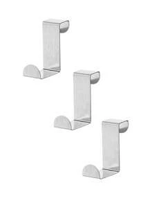 4个Z字形金属门钩 - 安装简便，无需钻孔 - 非常适合在厨房、浴室、卧室悬挂外套、毛巾等物品