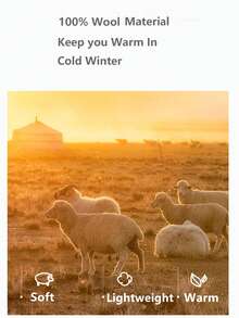 1件套男女通用100%羊毛针织拉法帽围巾套装，时尚保暖防风护耳帽围巾组合，适合秋冬季节 - 彩色 - 查看 10