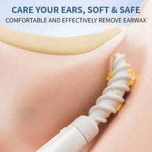 TYUI 2025 Ear Wax Removal Tool Multifunctional Spiral Ear Cleaner Q Grips Earwax Cleaning Tool With 9 Replacement Tips Washable Ear Wax Removal Kit For Deep Cleaning Ear Picks - As Pic - View 2