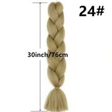 30英寸合成编织接发，1包100克渐变色编织假发，可编成马尾辫，易于造型，适用于角色扮演、摄影 - 适合所有种族，角色扮演假发，亮丽假发，弹性发带，摄影假发，时尚爱好者