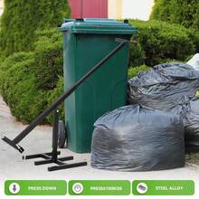Heavy Duty Manual Trash Compactor, 100kg Max Load Steel Can Crusher, Wall-Mounted/Standing Waste Compression Tool For Cans & Plastic Bottles - 黑色 - 查看 6