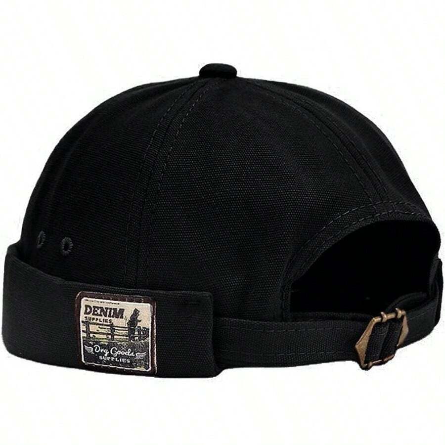 2025 Unisex Brimless Hats Visor-Less Sailor Skullcap Beanies Viral Trucker Green Berets Men Casual Stackable(1pcs ) - màu đen - Xem 1