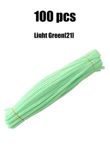 100pcs Fluffy Cleaning Sticks, Soft Fuzzy Craft Sticks Suitable For DIY Flower Bouquets, Floral Arrangements, Children's School Art Projects, Party Decorations, Graduation, Weddings, Birthday Gifts, Mother's Day, Christmas And Other Holiday DIY Crafts - Red Series - View 46