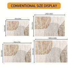 Luxurious Large Beige And Brown Modern Rug - Soft Rug In Beige, Brown, Gray, White, Black, Fluffy Texture, Machine Washable Large Area Rug, Suitable For Living Room, Bedroom, Dining Room - Neutral Decorative Home Rug In Beige, Brown, Gray, White, Black - Nhiều màu - Xem 5