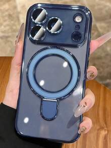 Luxury Electroplated Glitter Transparent Phone Case, Suitable For 17 Pro Max, 17 Pro, 17, 16 Pro Max, 16 Pro, 16, 16, 15 Pro Max, 15 Pro Max, 15 Pro, 15 Pro Max, 14 Pro, 13 Pro Max, 12 Pro Max, 11, Fashionable Camera Protection Transparent Electroplated Back Cover