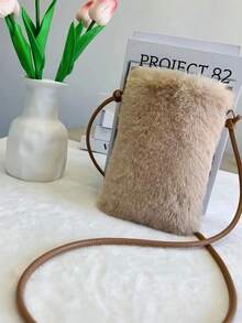 Pluszowa torebka na telefon przez ramię / mała torebka przez ramię / torba na ramię / saszetka do przechowywania / kosmetyczka. Wykonana z wysokiej jakości pluszu, lekka i niezwykle miękka torba zapewnia wygodę noszenia, mieszcząc smartfony, szminki, chusteczki i inne niezbędne rzeczy. Idealna na imprezy, koncerty lub codzienne zakupy, do pracy, na plażę, w podróż, na wydarzenia towarzyskie, jako prezent dla przyjaciół, ukochanej osoby, rodziny, kolegów z klasy, na święta, Święto Dziękczynienia, prezent noworoczny. - Wielokolorowe - Zobacz 3