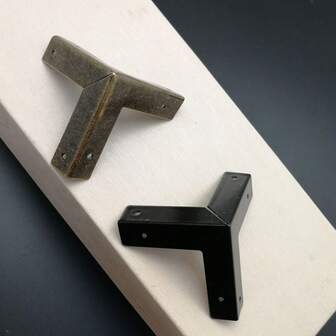 Antique Bronze Corner Protectors, Metal Corner Brackets & Guards For Wooden Crates, Wine Box, Furniture, Cabinet Hardware