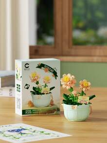 Preserved Flowers In A Flower Basket (Daisies, Roses, Tulips, Carnations, Sunflowers, Lilies, Chrysanthemums, Hibiscus, Hyacinths, Etc.), DIY Birthday Gifts, Particle Building Blocks, Puzzle And Collage Accessories