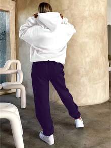 [Casual Two-Piece Set] Women's Casual - 紫色 - 查看 2