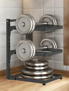 1pc Multi-Tier Height Adjustable Stainless Steel Pot Rack - Space-Saving Under Sink Storage Solution For Kitchen Utensils And Cookware - Durable, Easy-To-Assemble, And Versatile Cabinet Organizer For Home And Restaurant Use - màu đen - Xem 7