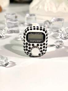 New Convenient Finger Counter, Adjustable Rhinestone Mini Handheld Counter, Electronic Rosary Ring Counter, Prayer Accessories, Multi-Purpose Counter, Compact Fashionable Luxury Ring, Counting Portable For Men & Women, Suitable For Holiday Gifts, Prayer Counting, Etc.