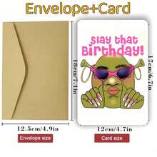 趣味怪兽主题生日贺卡 - 圣诞节、万圣节、周年纪念日等场合的理想礼物 - 送给朋友、家人和爱人 - 均碼 - 查看 6