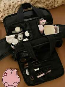 时尚轻便大容量收纳包，多口袋女士化妆包，大容量多功能旅行包，拉链封口，适合旅行度假。旅行必备，暑假返校用品包，学生旅行包，女士化妆包，旅行用品包。