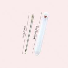 1/5双装 24厘米可爱卡通图案陶瓷筷子，耐高温可重复使用，适用于寿司等食物，防滑耐用，可用洗碗机清洗，适合学生和成人居家、学校、办公室、户外露营、野餐、旅行等场合使用。 - 彩色 - 查看 15