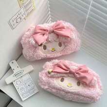 1-Piece Set, Cute Fluffy Pencil Case, Bow Storage Bag - High-Capacity Soft Pencil Case, Ideal For Desktop Accessories, Gift Giving, Essential For Students And Office Use. Back To School, Back To School, School Supplies, Pencil Pouch, School Bag - 彩色 - 查看 7