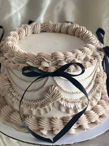 10个红色蝴蝶结蛋糕装饰，适合DIY蝴蝶结装饰、生日派对、周年纪念、婚礼蛋糕装饰、节日礼品包装、烘焙甜点蝴蝶结装饰、主题派对 - 彩色 - 查看 6