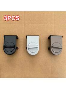 1 Anti-Theft Lock, Adjustable Sliding Window Door Anti-Theft Lock Wedge Block, Adjustable Sliding Window Door Anti-Theft Lock Plug, Sliding Door Fixed Clip, Sliding Door Lock, Anti-Opening Glass Wardrobe Sliding Door, Sliding Door Track Lock, Safety Limiter - Multicolor - View 7