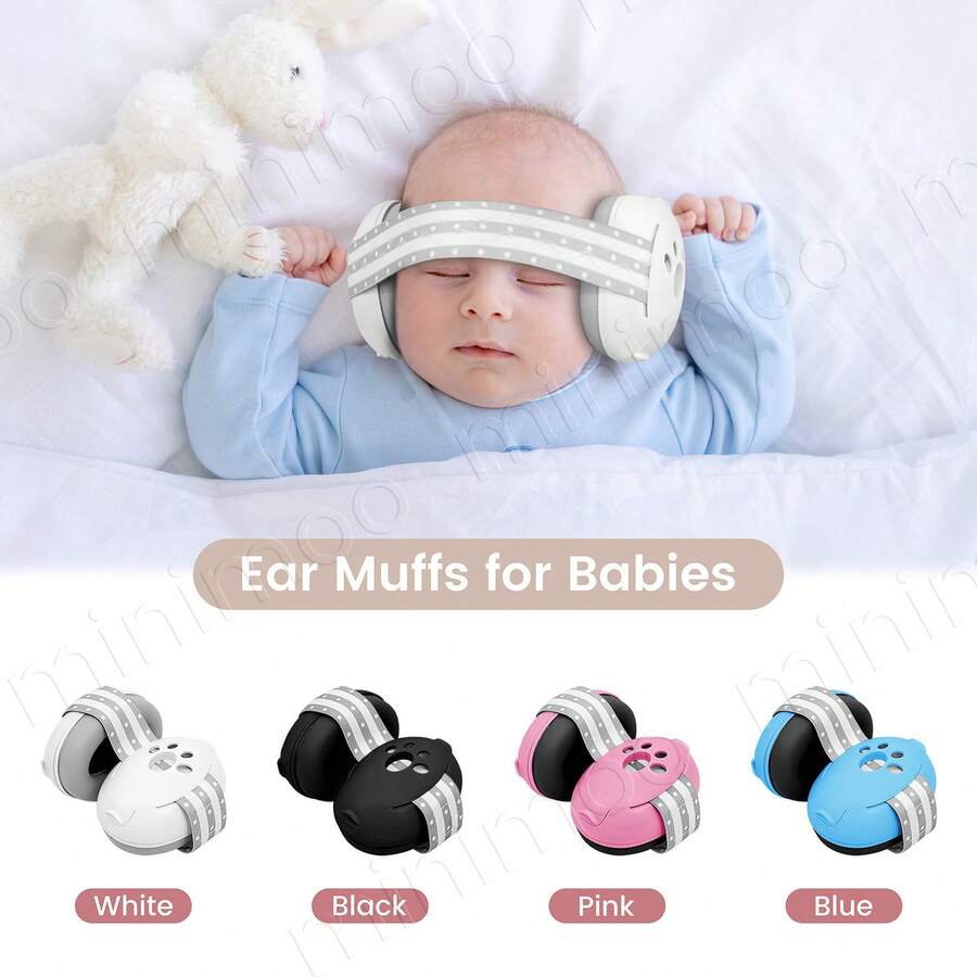 1PC Cat Claw Baby Earmuffs, Noise Reducing Headphones With Adjustable Headband For Travel