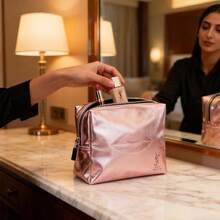 Yves Saint Laurent 14 * 11 * 4.5 Cm Black Makeup Bag, Large Capacity Travel Toiletry Bag - Pink - View 5