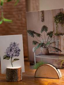 1/10/20pcs Wooden Table Number Holders, Rustic Style Table Number Stands, Wooden Photo Holders, Suitable For Weddings, Parties And Other Occasions - Multicolor - View 4