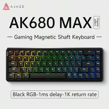 Teclado mecánico con efecto Hall AJAZZ AK680MAX con cable, 68 teclas intercambiables, teclado mecánico personalizable, retroiluminación mixta, compacto y portátil, iluminación RGB, DIY - Productos oficiales y auténticos de AJAZZ - Ver 12
