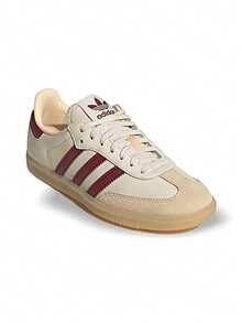 Adidas Samba OG运动鞋 透气吸汗 弹性好 百搭 印花Logo 易洗快干 日常步行户外女款(GS) 白色/红色 JQ8554 - 白色/紅色 - 查看 7