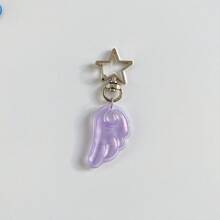 1个韩国独立风可爱天使翅膀星星钥匙扣，可作手机壳、耳机套、包包挂饰，也可作闺蜜礼物 - 彩色 - 查看 4