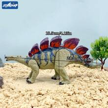 Plastic Children's Collectible Model Toy Realistic Velociraptor Dinosaur Toy, Ideal Educational Toy For Boys And Girls, Birthday Gift. The Dinosaur's Arms, Legs, Tail Can Move, Mouth Can Open And Close, Head Can Rotate. - Multicolor - View 12