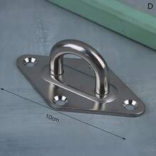 1 pieza M5 M6 M8 M10 Gancho de montaje en techo y pared de acero inoxidable 304 Placa de anclaje de alta resistencia para barco, yoga, columpios y hamacas - D - Ver 2