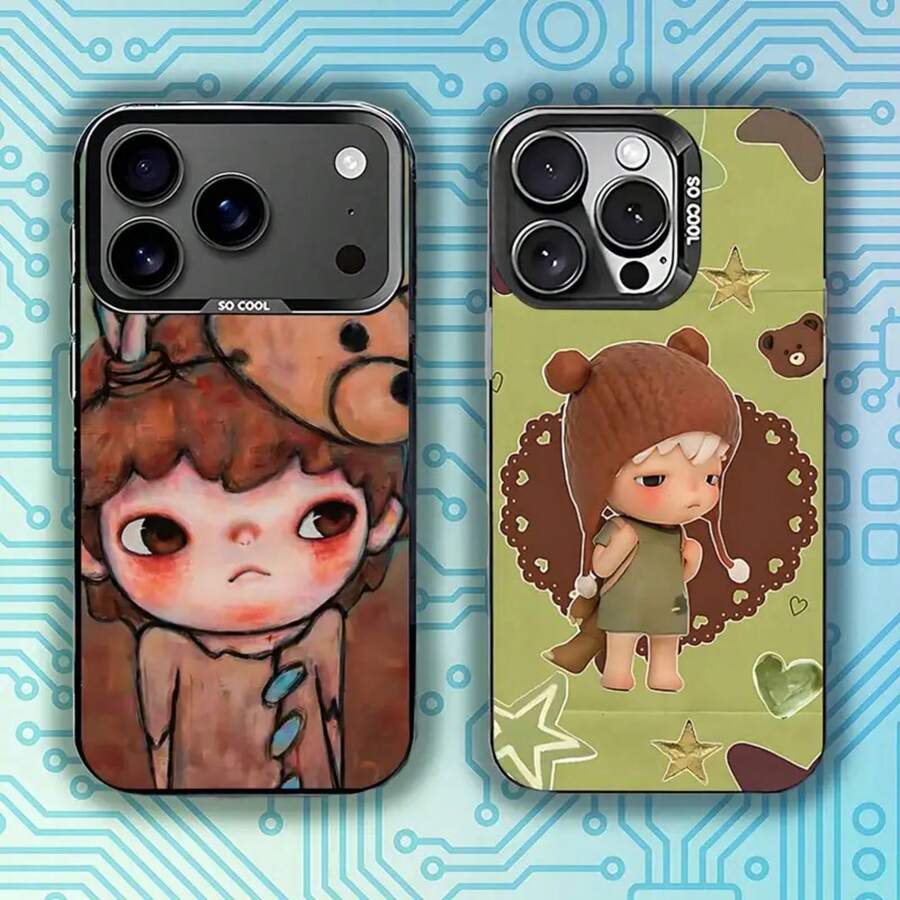 Cute H-Hironos Little Boy Phone Case For IPhone 17,16,15,14,13,12,11,Pro,Max,Plus,E,Air,Mini Black Tpu Cover - z1 - Xem 1