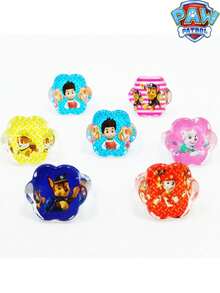 Paw Patrol 5/10pcs Random Cartoon Ring Toys For Boys Girls Toddlers, Paw Patrol Patrol Puppy Decorations Suitable For Celebrations, Birthday Parties, Gifts - Multicolor - View 3