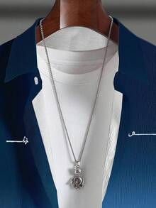 Men's Plus-Size Shirts, Men's Plus-Size Shirts, Printed Machine Washable Casual Long-Sleeved Shirts.