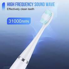 Electric Toothbrush With 5 Cleaning Modes, USB Rechargeable, IPX6 Waterproof, Smart Timer, Includes 3 Brush Heads - Multicolor - View 5