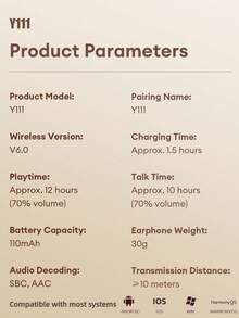 Lenovo 联想Y111颈挂式蓝牙耳机，运动跑步防汗，超长续航，HIFI音质，低延迟，高清通话带麦克风，被动降噪，无线耳塞 - 彩色 - 查看 11