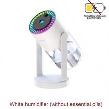 1pc Rotating Starry Sky Air Humidifier & Aroma Diffuser, 280ml, Compact & Quiet, Suitable For Women's Skincare Hydration, Bedroom, Car And Home Humidification, No Battery Required