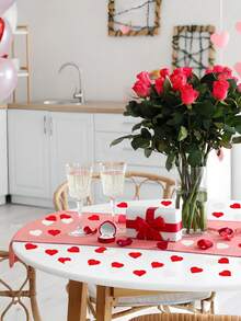 5000 Pieces Tissue Paper White And Red Heart Confetti For Valentines Day Decorations - Heart Sprinkles For Romantic Table Decorations For Wedding Day, For Vase Filling, Valentine's Day, Weddings, And Home Decorations, Wedding Anniversary, Engagement/Proposal Party Supplies, Romantic Party - Multicolor - View 10