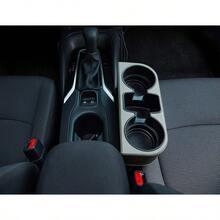 Car Seat Gap Filler Organizer Auto PU Leather Console Side Storage Box With Cup Holder Extender For Drink Car Organizer Front Seat Accessory For Holding Phone Sunglasses Keys Cards