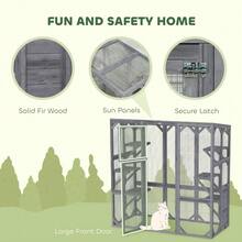 Catio Outdoor Cat Enclosure For 1-3 Cats, 59" X 28" X 60", Gray - 預設 - 查看 8
