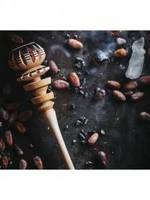 Molinillo De Madera Para Café Chocolate 36cm - Albaricoque - Ver 2