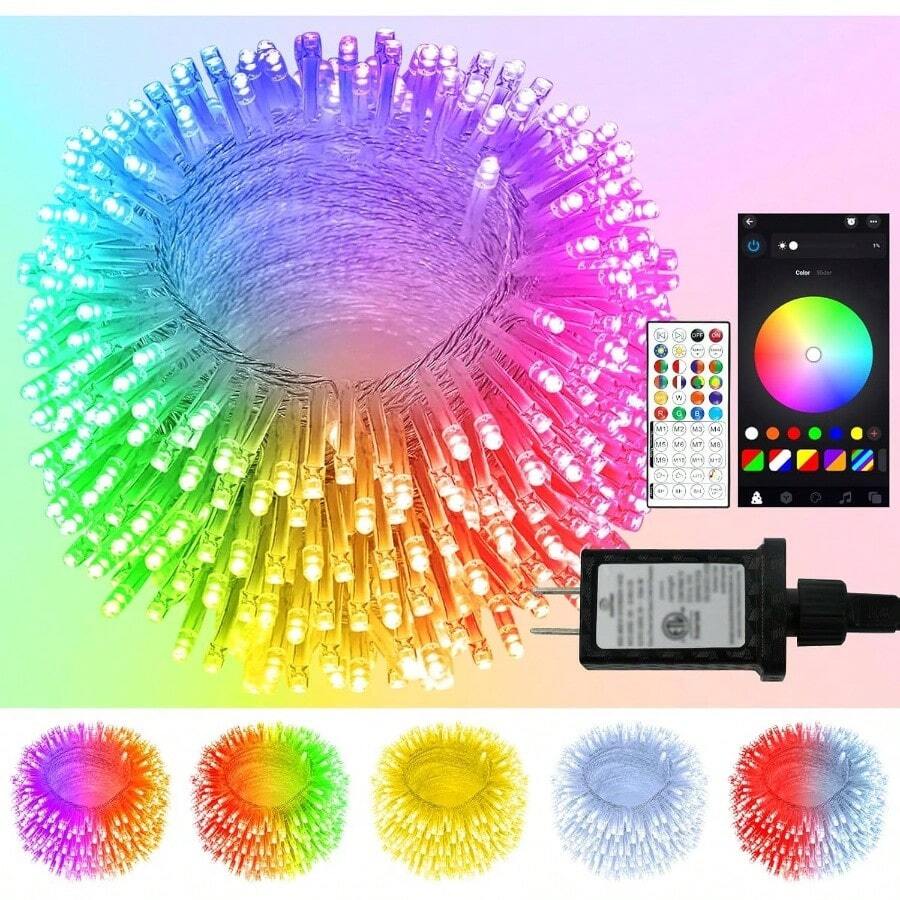 240LED 88Ft Connectable String Lights Indoor Outdoor Wire Warm White Lights Twinkle Fairy In With Timer Bedroom Classroom Wedding Tree Patio Decor - APP + 240LED Smart - View 1