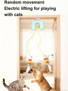 This Interactive Cat Toy Can Move The Ball Up And Down Automatically Without Manual Operation, Stimulating The Cat's Hunting Instinct. Made Of Durable Plastic, USB Rechargeable, And Easy To Install.