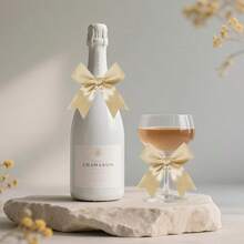 50 PCS Twist Tie Bows Satin Ribbon Bows 3.3 Inch Gift Wrap Bows Craft Bows For Gift Wrapping, Party Decorations Gifts Bag DIY Treat Bags Wedding Decor Baby Shower Christmas (Golden),DIY Crafts, Christmas Ornaments - Vàng - Xem 4